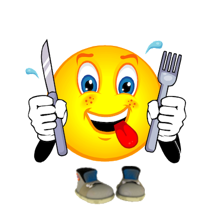 Smiley lunch walkinig trasp